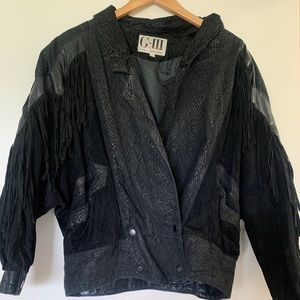 Vintage 80’s tasseled jacket